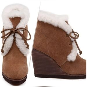Anthropologie Splendid Shearling Booties
